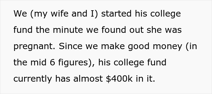 Son Faces Dad's "Ultimatum" After Refusing To Attend College And Wanting To Use His $400K Tuition Money For Starting A Business