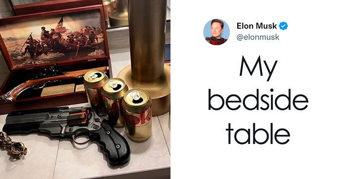 Elon Musk Posted A Picture Of His Bedside Table, So The Internet Made 30 Memes About It