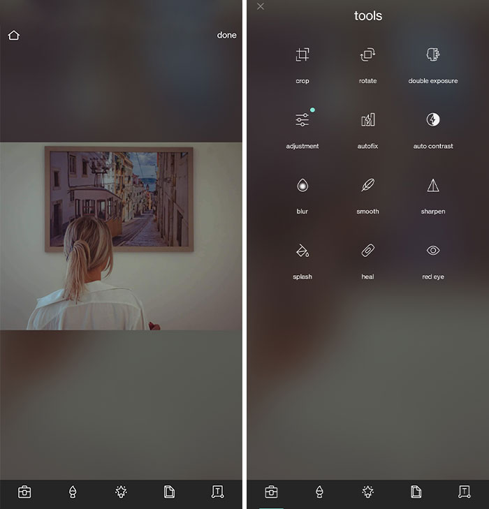 Pixlr program with picture editing and tools