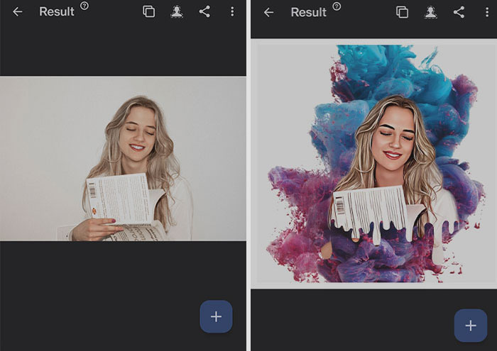 Photo Lab picture editor with woman picture editing