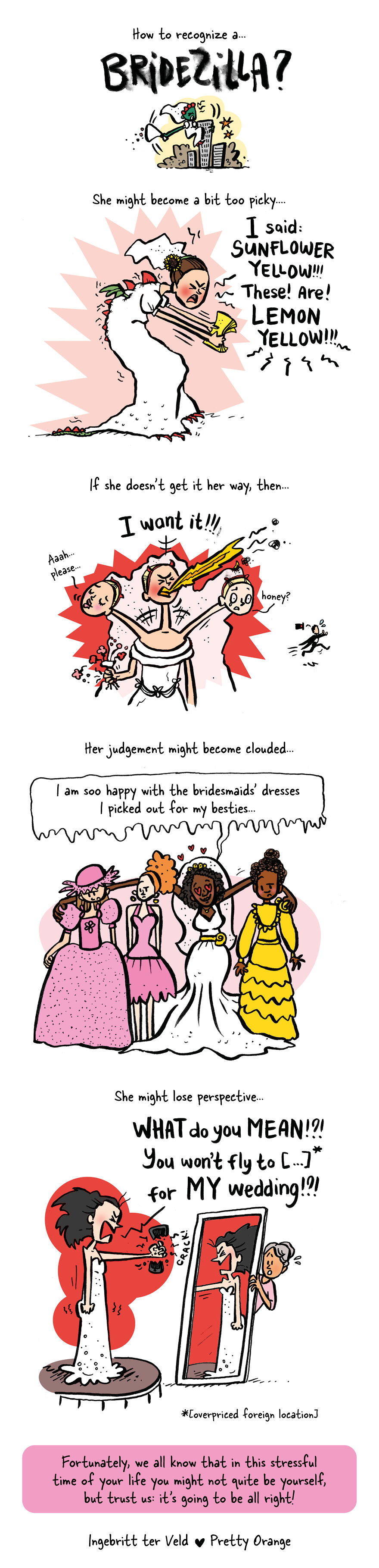I Made Cartoons About Typical Situations At The Wedding That Every Bride Experiences