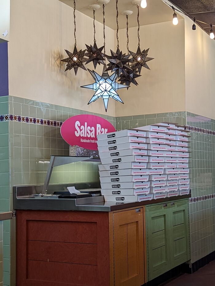 Waiting On My Order At Taco Cabana And Liked These Lights