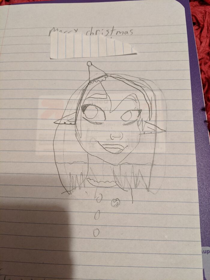 I Amde This For My Friend (Covered Her Name With Paper)