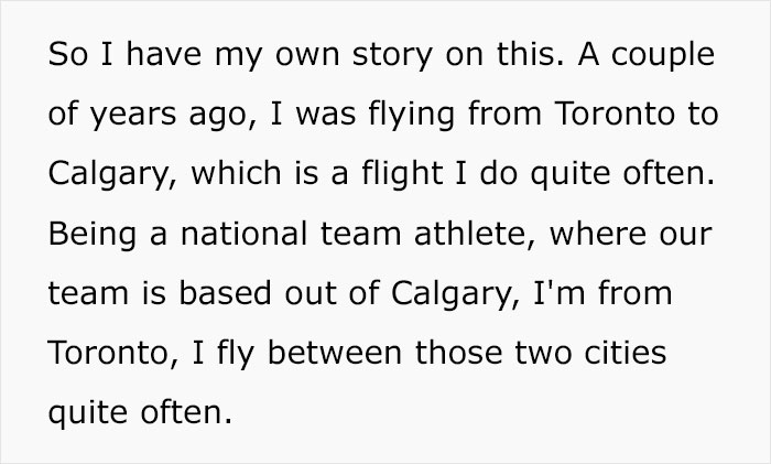 Conversation Online Ensues After This Olympic Athlete Shared How She Refused To Switch Plane Seats With An Entitled Couple