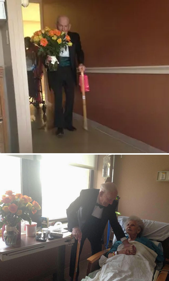 She May Be In The Hospital, But He Made Sure They Celebrated 57 Years Together