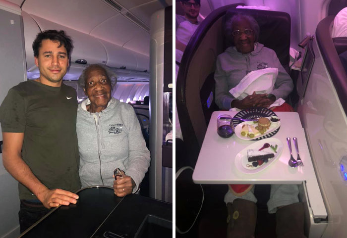 Jack Purchased Seats In The Upper-Class Cabin For A Flight Home. When He Got Onboard, Jack Found Violet In The Economy Class And Swapped Seats With Her