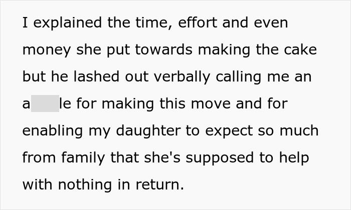 Man Refuses To Pay His Stepdaughter For The Cake She Baked For His Birthday, Family Drama Ensues Man Refuses To Pay His Stepdaughter For The Cake She Baked For His Birthday, Family Drama Ensues