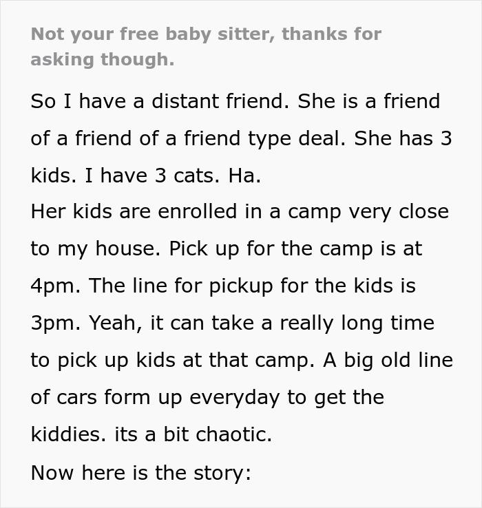 People Are Loving How This Childfree Woman Clapped Back At "Friend" After She Demanded She Pick Up Her Kids From Camp Every Day