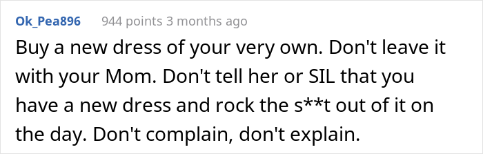 Woman Gets Called A “Psycho” For Uninviting Her SIL From Her Wedding As She Tried On Her Wedding Dress And Accidentally Ruined It Woman Gets Called A “Psycho” For Uninviting Her SIL From Her Wedding As She Tried On Her Wedding Dress And Accidentally Ruined It
