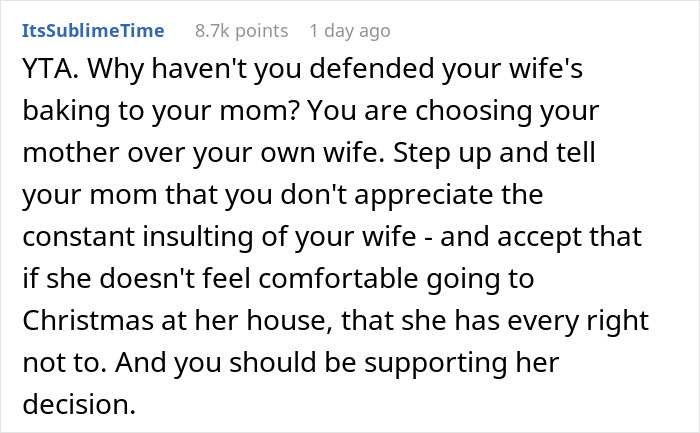 Guy Can't Believe His Wife Wants To Bail On Family Christmas Because Of His Mom's Tradition, The Internet Gives Him A Reality Check