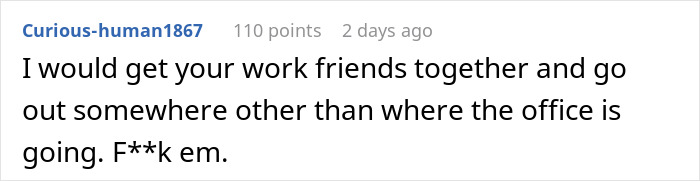 "I'd Be Busy That Night": Company Higher-Ups Expect Staff To Shell Out $30 Each For The Corporate Christmas Party