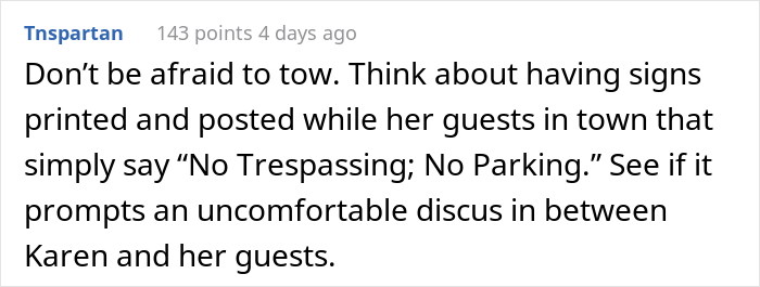 Karen Leaves A Note Saying That Her Guests Will Park In This Woman's Driveway, But She's Not Having It Karen Leaves A Note Saying That Her Guests Will Park In This Woman's Driveway, But She's Not Having It