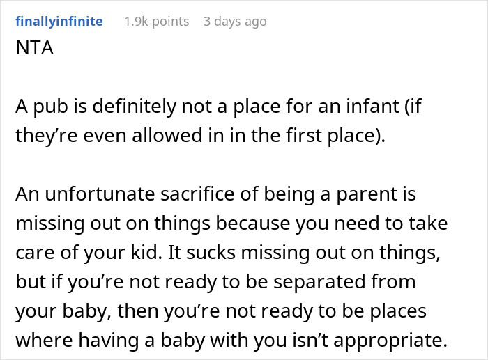 New Mom Snaps After Being Told Not To Bring Her 5-Month-Old To A Work Outing New Mom Snaps After Being Told Not To Bring Her 5-Month-Old To A Work Outing