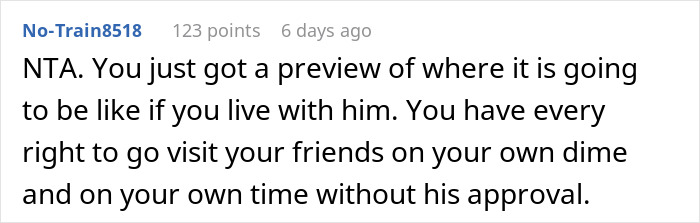 &ldquo;[Am I The Jerk] For Going On A Weekend Trip Alone That My Partner Couldn&rsquo;t Afford?&rdquo;