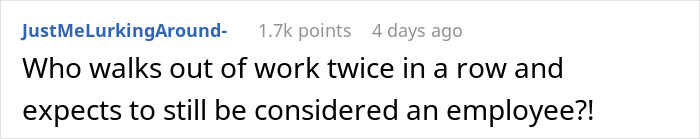 Employee Is Surprised His Badge Is Not Working, Team Lead Reminds Him That He Left Work Early The Day Before, Saying He Was Quitting