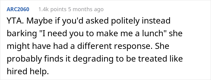 Guy Oversleeps For Work, Loses It After Seeing That His Wife Didn't Lift A Finger To Help Him With Lunch