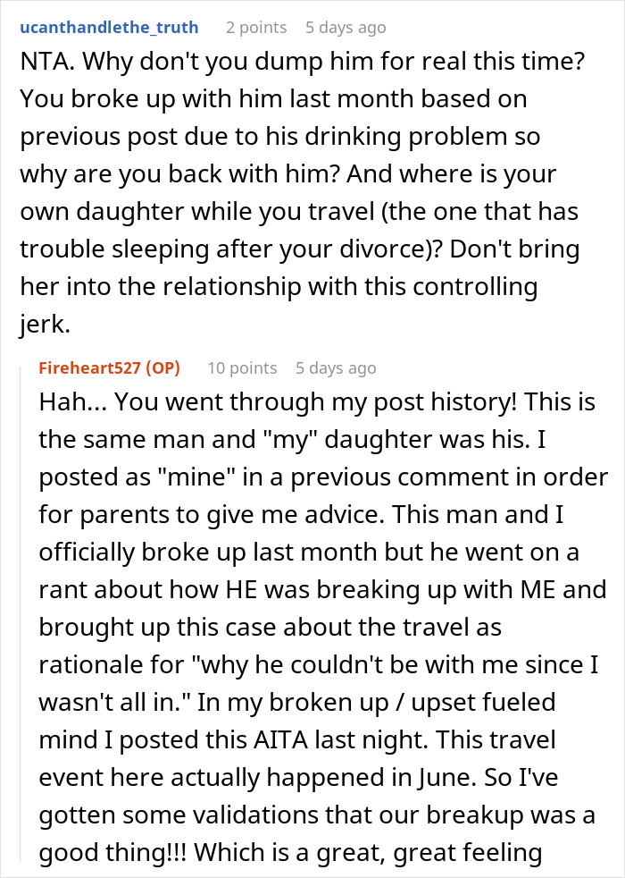 &ldquo;[Am I The Jerk] For Going On A Weekend Trip Alone That My Partner Couldn&rsquo;t Afford?&rdquo;