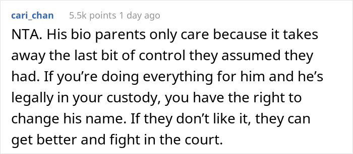Woman Gets Harassed By Adoptive Child&rsquo;s Family When She Changes His Name, Snaps Back By Telling Them The Name Wasn&rsquo;t Appropriate