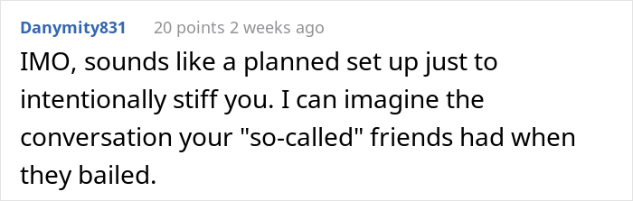 Friends Bail From Restaurant Before Check Arrives And Refuse To Pay This Woman Back For It, She Complains To The Birthday Girl's Mother