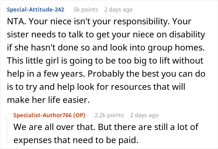 Man Refuses To Take In His Sister And His Special Needs Niece, Gets Backed By Netizens
