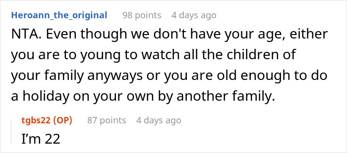 Woman Is Sick Of Having To Watch Her Cousins&rsquo; Children At Thanksgiving Gatherings, Decides To Spend It At Her Boyfriend&rsquo;s