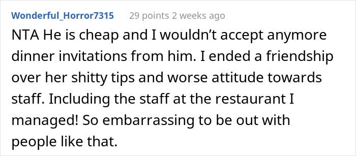 Man Blows Up After His In-Law Secretly Tips And ‘Embarrasses’ Him At A Restaurant, Family Drama Ensues Man Blows Up After His In-Law Secretly Tips And ‘Embarrasses’ Him At A Restaurant, Family Drama Ensues