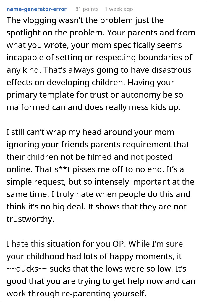 Child Of Family Vloggers Of 7 Years Reveals How It Ruined Her Life In A Raw And Honest Post