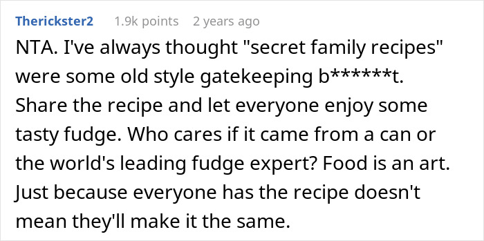 Person Wants To Expose To Mom That Their &lsquo;Secret Family Recipe&rsquo; Actually Came From The Side Of A Can