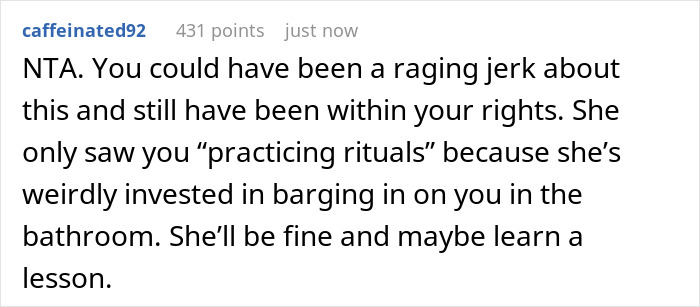 “My Husband Was Livid”: Woman Waits For Her MIL In The Bathroom In Weird Poses, Suspecting She Is Not Walking In On Her Accidentally “My Husband Was Livid”: Woman Waits For Her MIL In The Bathroom In Weird Poses, Suspecting She Is Not Walking In On Her Accidentally