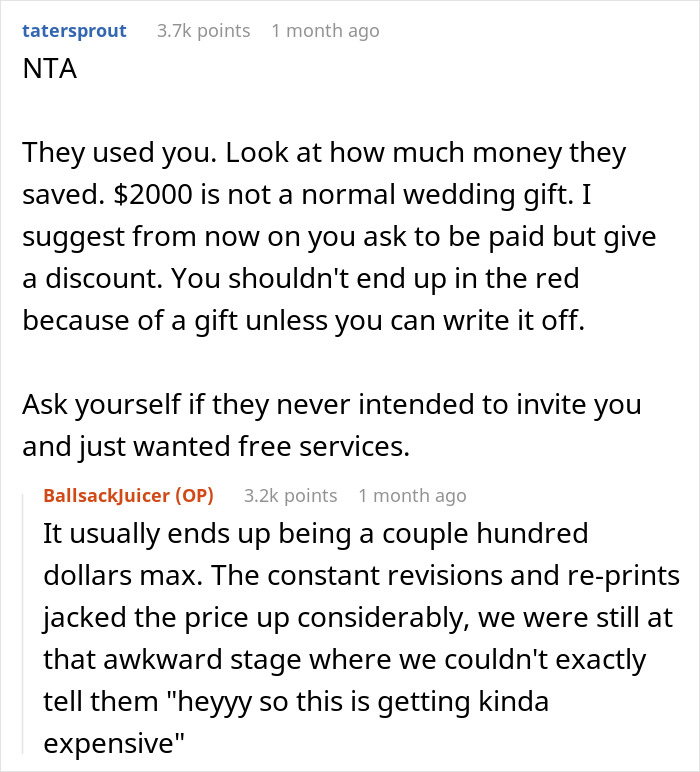 &ldquo;We&rsquo;ve Spent Close To $2,000 On All The Materials&rdquo;: Relatives Invoice Bride After Finding Out They Weren&rsquo;t Invited To The Wedding