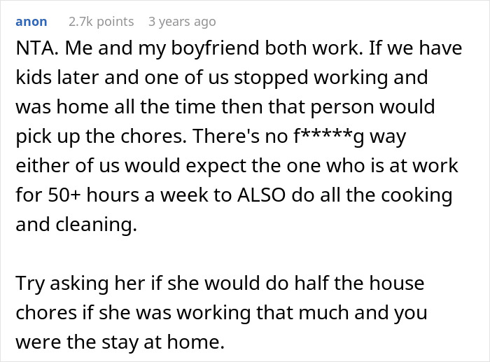 Woman Wants To Become A Stay-At-Home Mom, Husband Then Tells Her That She Would Have To Cover All The Housework While He Works, An Argument Ensues 