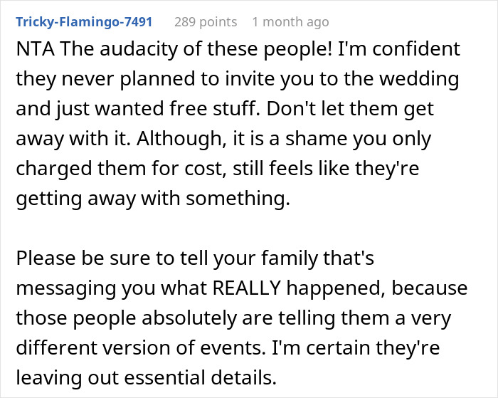 &ldquo;We&rsquo;ve Spent Close To $2,000 On All The Materials&rdquo;: Relatives Invoice Bride After Finding Out They Weren&rsquo;t Invited To The Wedding