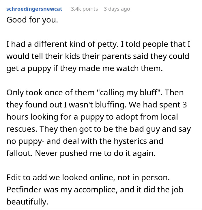 "My Aunt Sees The Can And Starts Screaming": Man Sick And Tired Of Always Having To Babysit Relatives At Family Events, Solves The Problem
