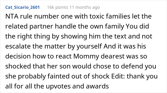 "[Am I The Jerk] For Showing My Husband The Text His Mom Sent Me And Causing Her To Be Disowned?"