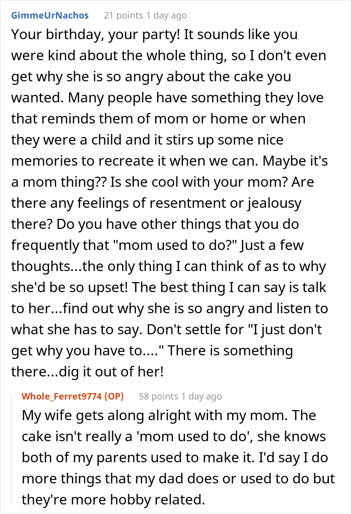 Wife Upset As Her Husband Bakes His Favorite Cherry Cake For His 32nd Birthday Party Though She Bought Him A Cheesecake