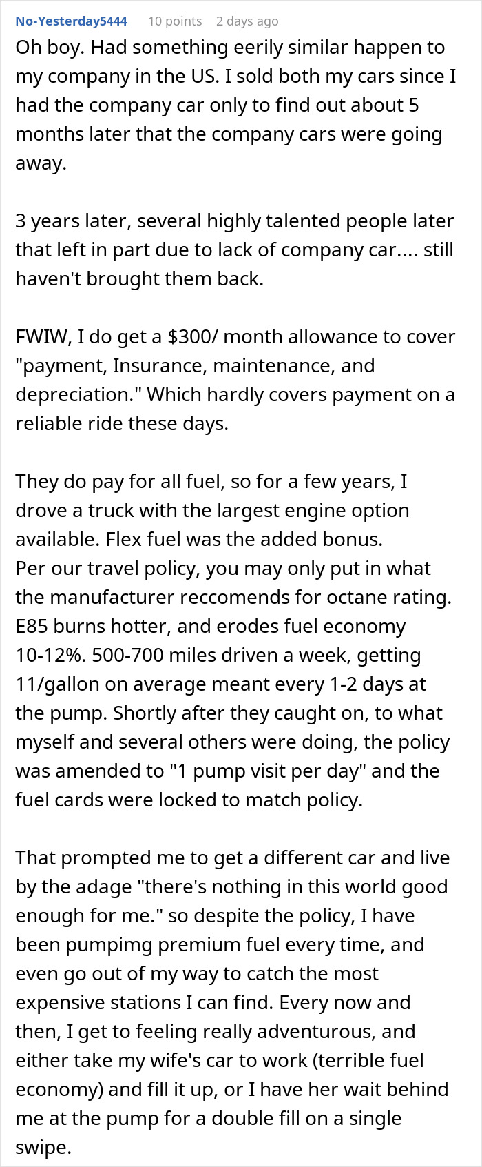 Company Cuts Costs By Taking Away Cars, Learns A Lesson After Employees Maliciously Comply
