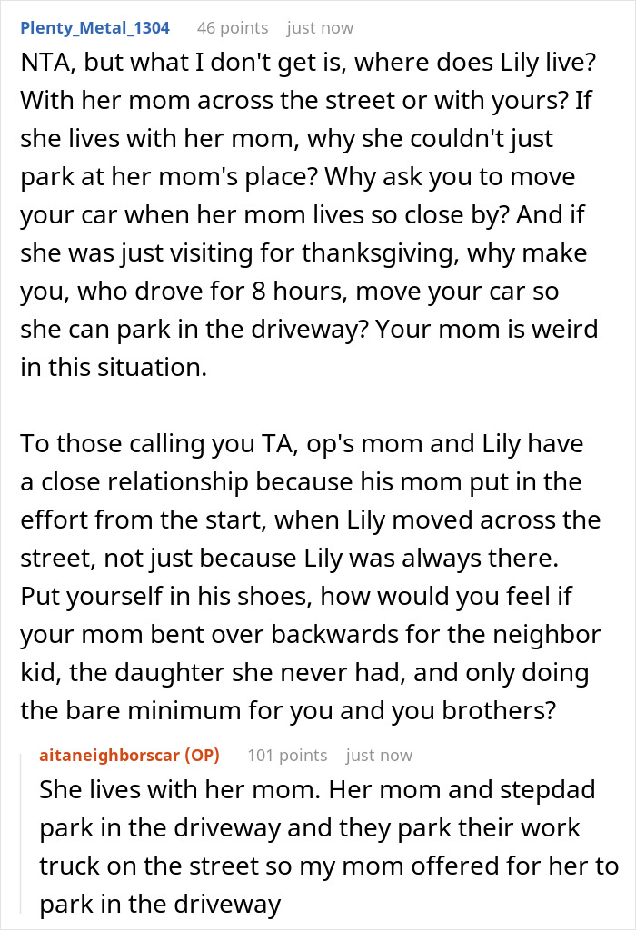 Man Travels 8 Hours To His Mom's, Walks Out On Her After She Shows Favoritism To Her 'Adoptive' Neighbor Man Travels 8 Hours To His Mom's, Walks Out On Her After She Shows Favoritism To Her 'Adoptive' Neighbor