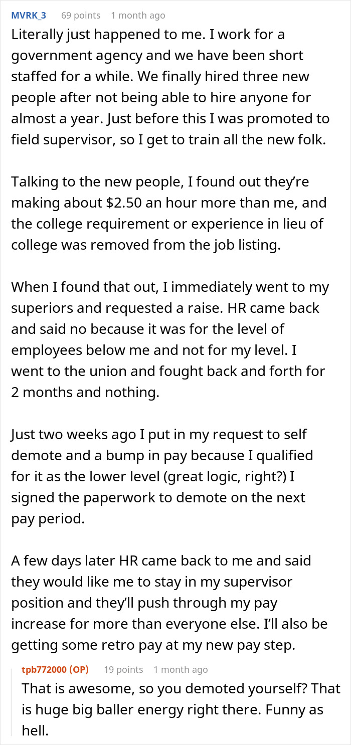 &ldquo;Only For New Hires? Fine&rdquo;: Manager Decides To Hire People At A Higher Rate Than Long-Standing Employees Earn, Gets A Dose Of Malicious Compliance