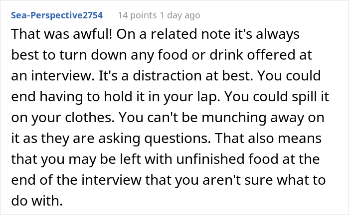 Candidate Has To Walk 5 Miles After Job Interview After Being Made To Pay For The Food They Offered Him