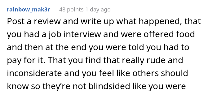Candidate Has To Walk 5 Miles After Job Interview After Being Made To Pay For The Food They Offered Him