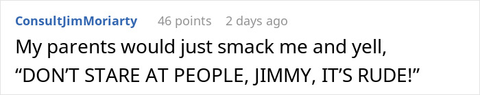 Mom Attempts To Lecture Her Kid By Using A Person With Dwarfism As A Threat, It Backfires When The Person Speaks Up Mom Attempts To Lecture Her Kid By Using A Person With Dwarfism As A Threat, It Backfires When The Person Speaks Up