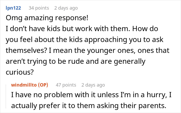 Mom Attempts To Lecture Her Kid By Using A Person With Dwarfism As A Threat, It Backfires When The Person Speaks Up Mom Attempts To Lecture Her Kid By Using A Person With Dwarfism As A Threat, It Backfires When The Person Speaks Up