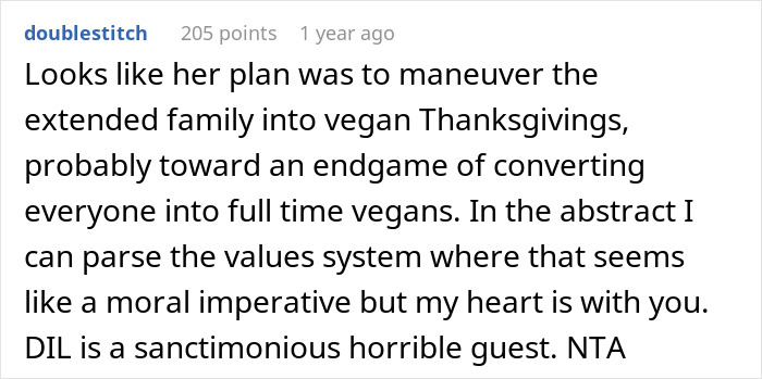 Mom &ldquo;Publicly Embarrasses&rdquo; Rude Vegan Daughter-In-Law At Thanksgiving