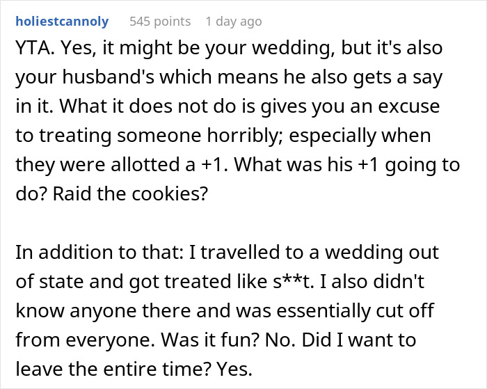 Husband Is Upset That His Friend Left His Wedding Because His Wife Kicked Out His +1