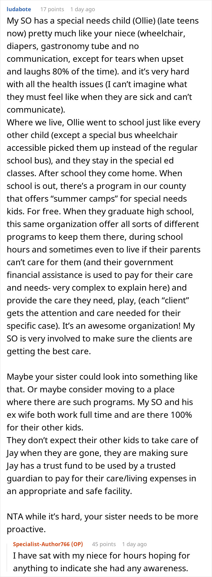 Man Refuses To Take In His Sister And His Special Needs Niece, Gets Backed By Netizens