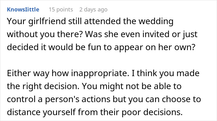 Guy Refuses To Go To GF's Brother's Wedding Because She Will Be Wearing A White Dress, She Sees Nothing Wrong With It Because There Will Be No Bride Guy Refuses To Go To GF's Brother's Wedding Because She Will Be Wearing A White Dress, She Sees Nothing Wrong With It Because There Will Be No Bride