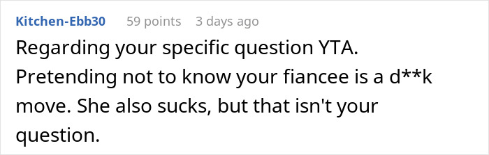 Person Asks If They're A Jerk For Saying "No" When The Police Asked If Woman Was Their Fianc&eacute;e Before Escorting Her Off The Plane