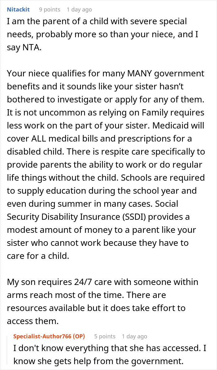 Man Refuses To Take In His Sister And His Special Needs Niece, Gets Backed By Netizens