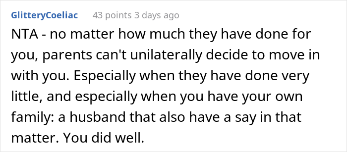 Elderly Parents Expect Their Daughter To Take Them In, Are Furious When She Says The Best She Can Do Is To Put Them In A Senior Home