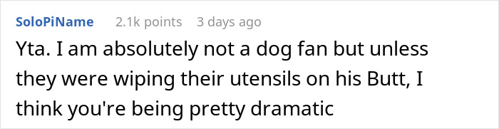 Woman Knows Her Sister's Dog Hair Frequently Ends Up In Food, So She Turns Around And Leaves Thanksgiving Dinner When She Sees It There